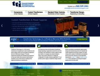 transformertechnologyinc.com screenshot