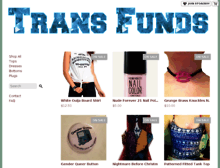 transfunds.storenvy.com screenshot