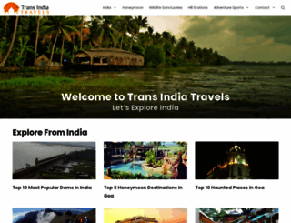 transindiatravels.com screenshot