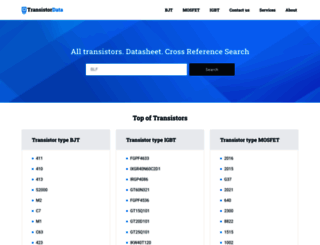 transistordata.com screenshot