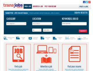 transjobs.com.au screenshot