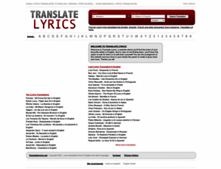 translatelyrics.net screenshot