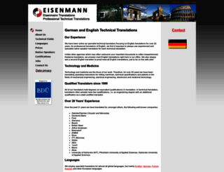 translator.eisenmann-uebersetzungen.de screenshot