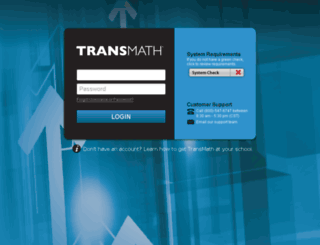 transmath.voyagerlearning.com screenshot