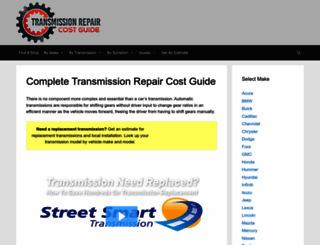 transmissionrepaircostguide.com screenshot