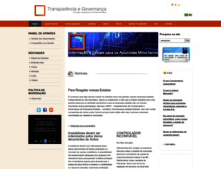 transparenciaegovernanca.com.br screenshot