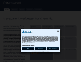 transparent-werbeagentur.de screenshot