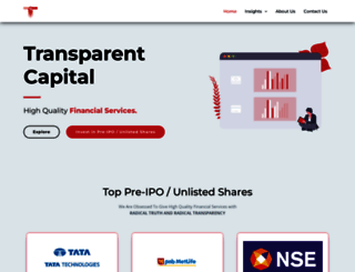 transparentcapital.co.in screenshot