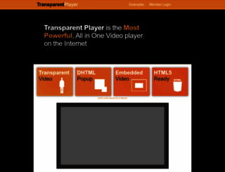 transparentplayer.com screenshot