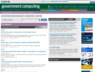 transport.governmentcomputing.com screenshot
