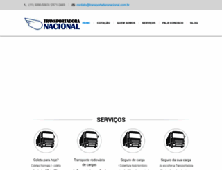 transportadoranacional.com.br screenshot