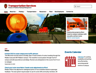 transportation.wisc.edu screenshot