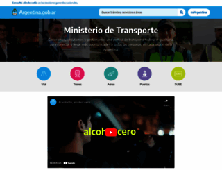 transporte.gob.ar screenshot