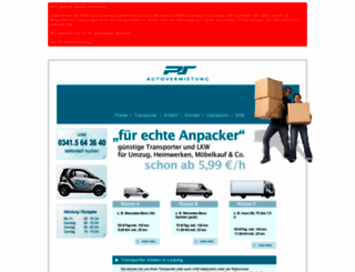 transporter-mieten-leipzig.de screenshot