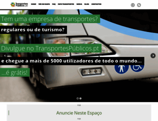 transportespublicos.pt screenshot