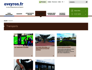 transports.aveyron.fr screenshot