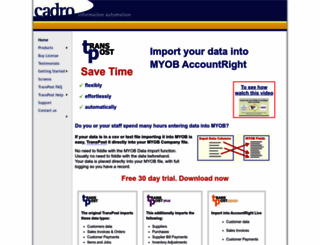 transpost.com.au screenshot