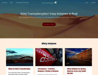 transsyberyjska.pl screenshot