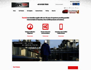 transtek.com.au screenshot