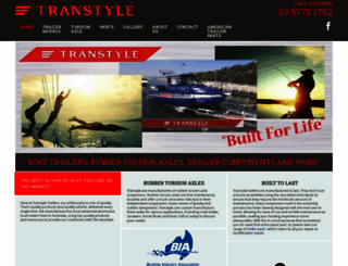 transtyletrailers.com.au screenshot