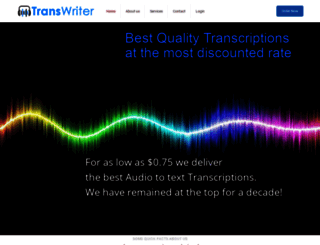 transwriter.com screenshot