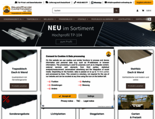 trapezblech-onlineshop.de screenshot