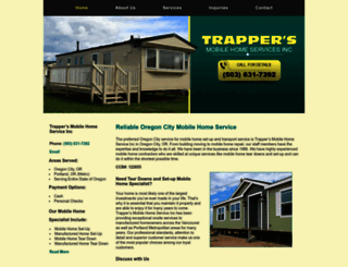 trappersmobilehome.com screenshot