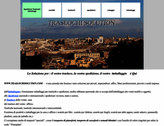 traslochisolution.com screenshot