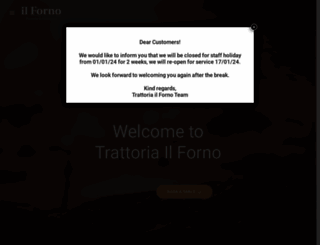 trattoriailforno.co.uk screenshot