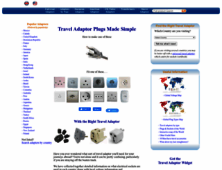 travel-adaptor.com screenshot