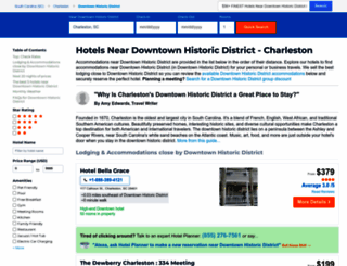 travel.downtowncharlestonhotels.com screenshot