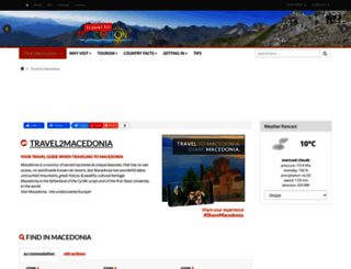travel2macedonia.com.mk screenshot