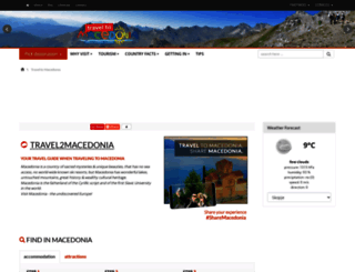 travel2macedonia.com screenshot