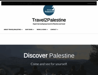 travel2palestine.org screenshot