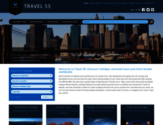 travel55.co.uk screenshot