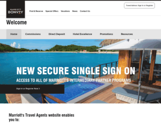 travelagents.marriott.com screenshot
