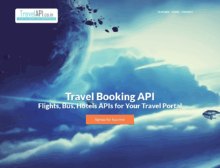 travelapi.co.in screenshot