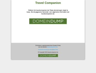 travelcompanion.be screenshot