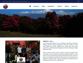 travelcorporationnepal.com screenshot