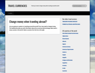 travelcurrencies.com screenshot