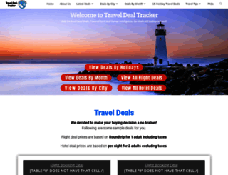 traveldealtracker.com screenshot