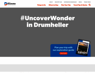 traveldrumheller.com screenshot
