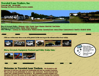 traveledlanetrailers.com screenshot