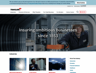 travelers.co.uk screenshot