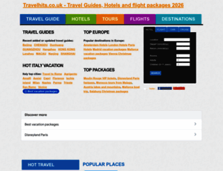 travelhits.co.uk screenshot
