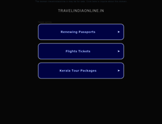 travelindiaonline.in screenshot