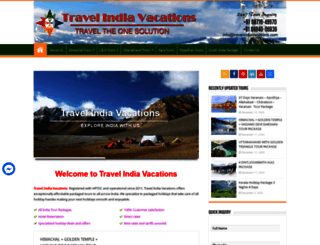 travelindiavacations.com screenshot