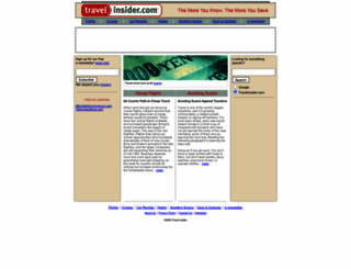 travelinsider.com screenshot