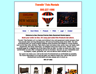 travelintotsrentals.com screenshot