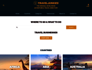 traveljunkies.com screenshot